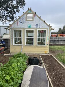 New greenhouse as seen from the back.